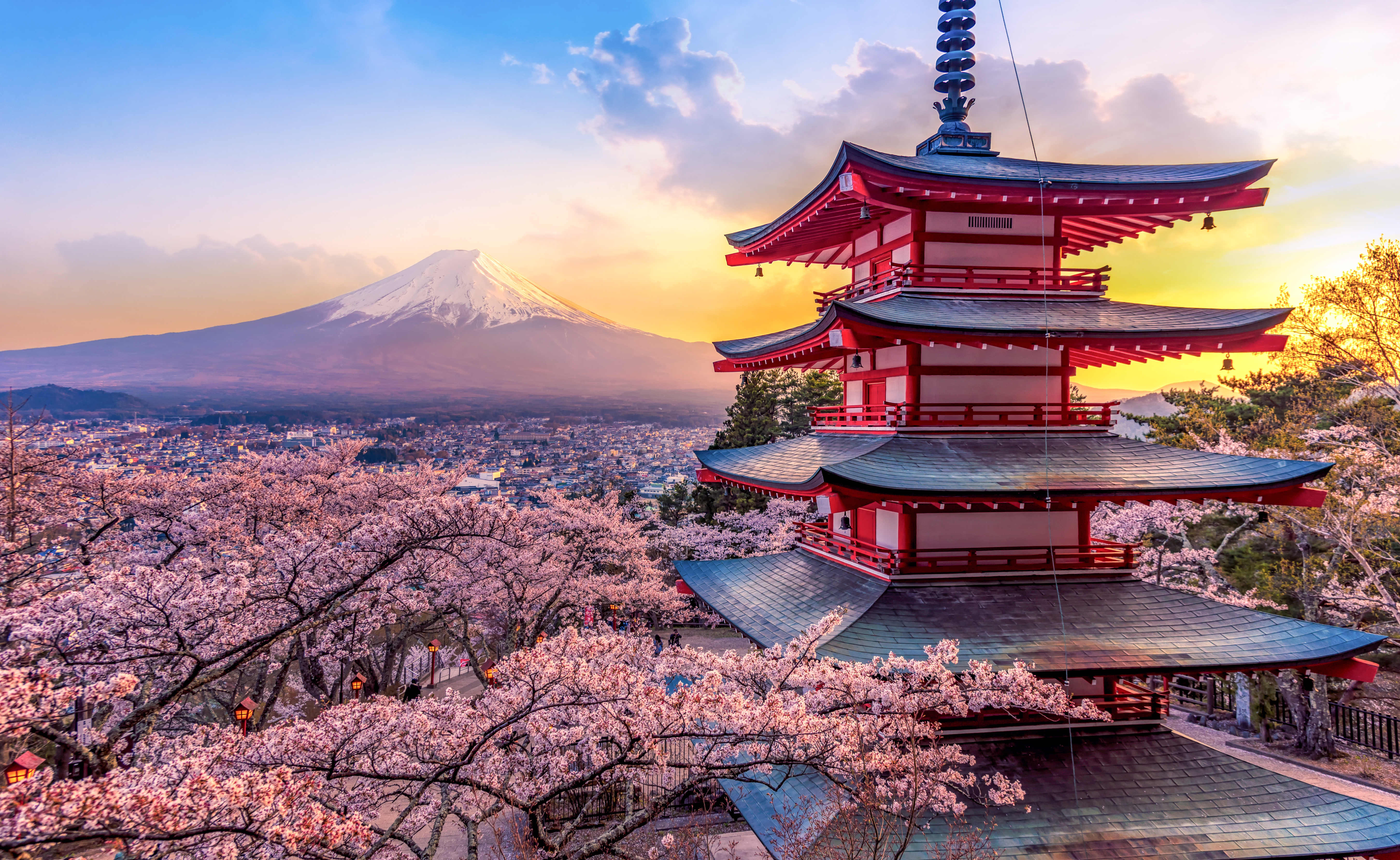 Udsigt til Mount Fuji