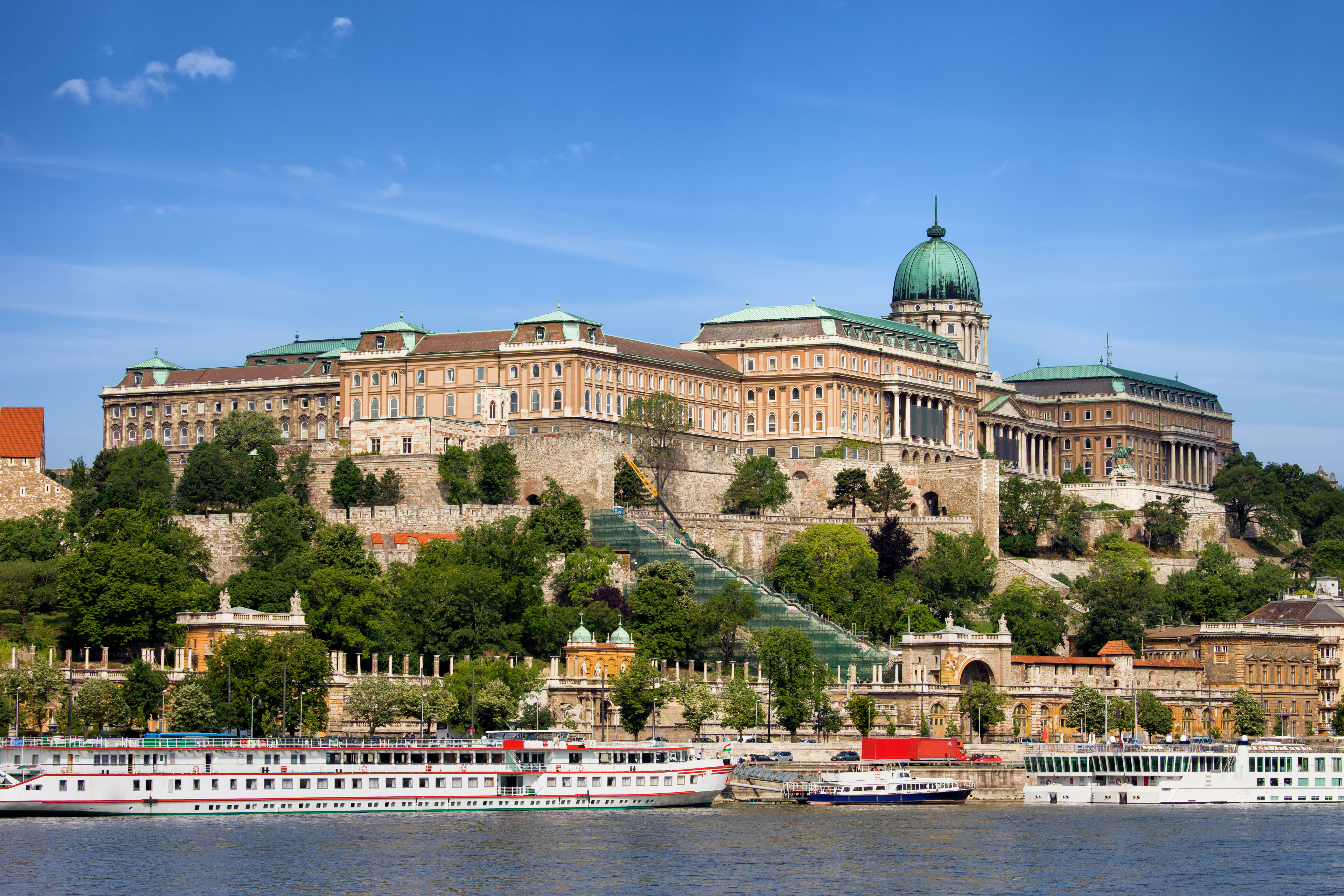 Slottet på Borghøjen i Budapest