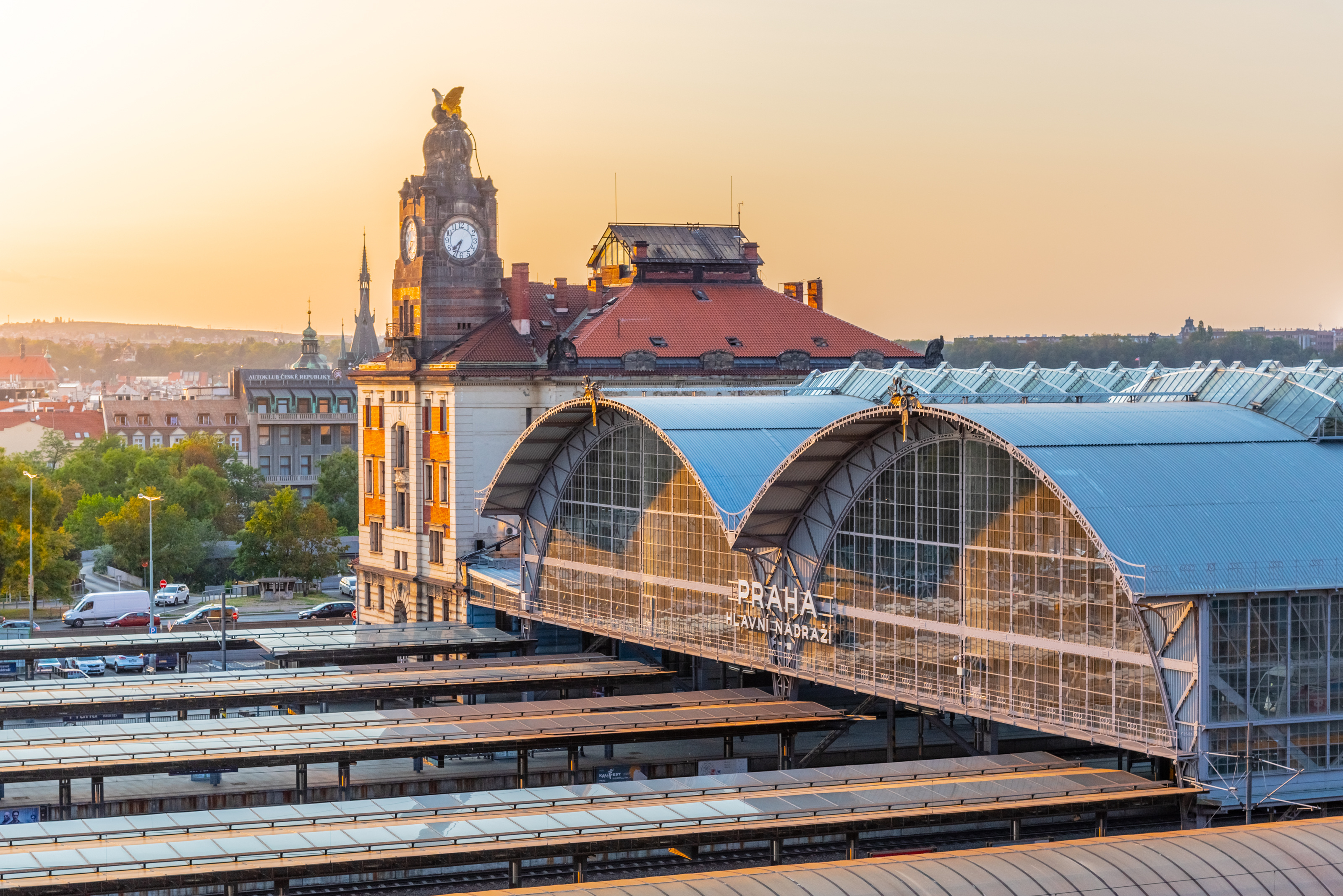 Hovedbanegården Hlavni Nadrazi i Prag