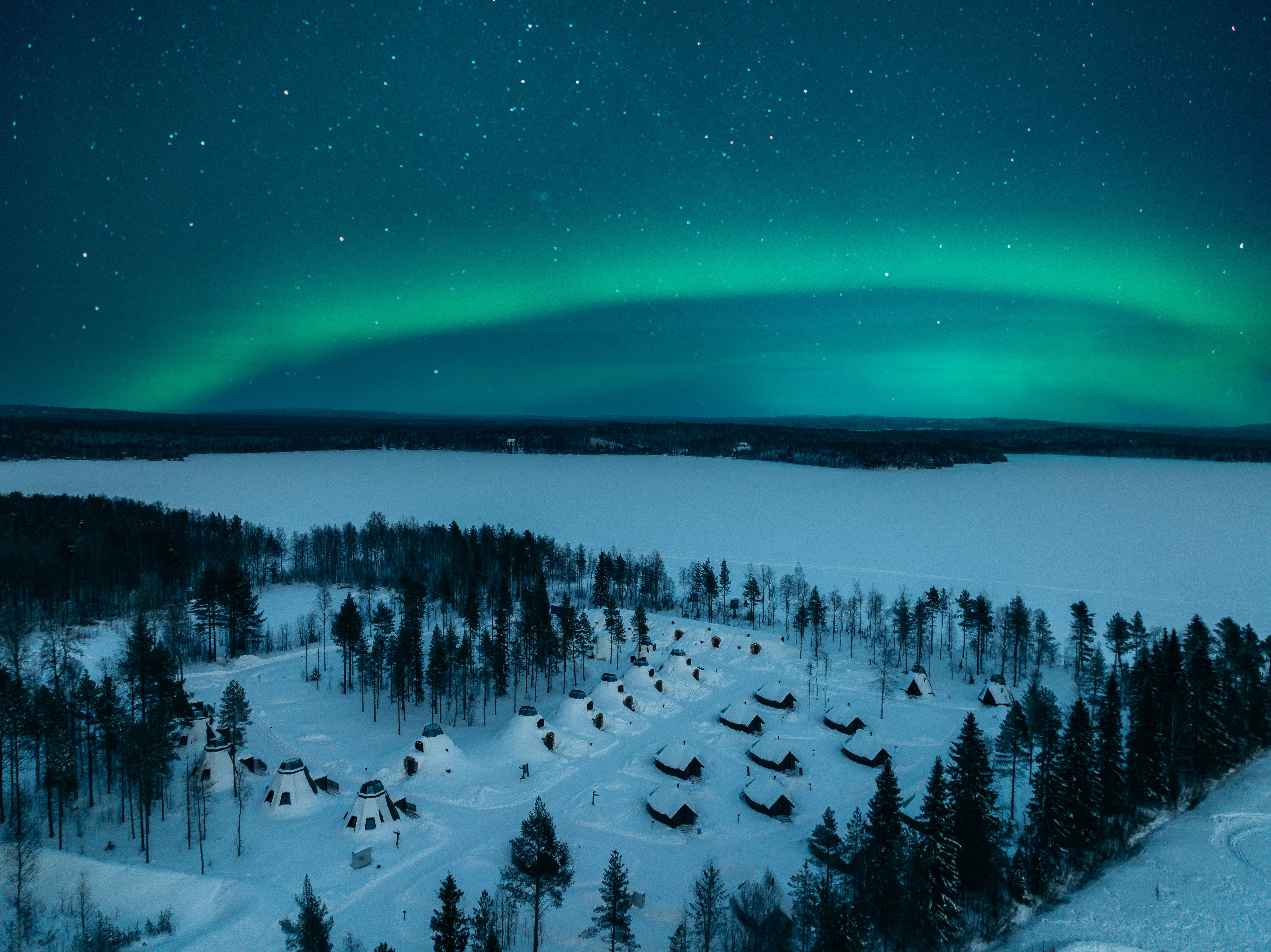 Nordlys i Lapland