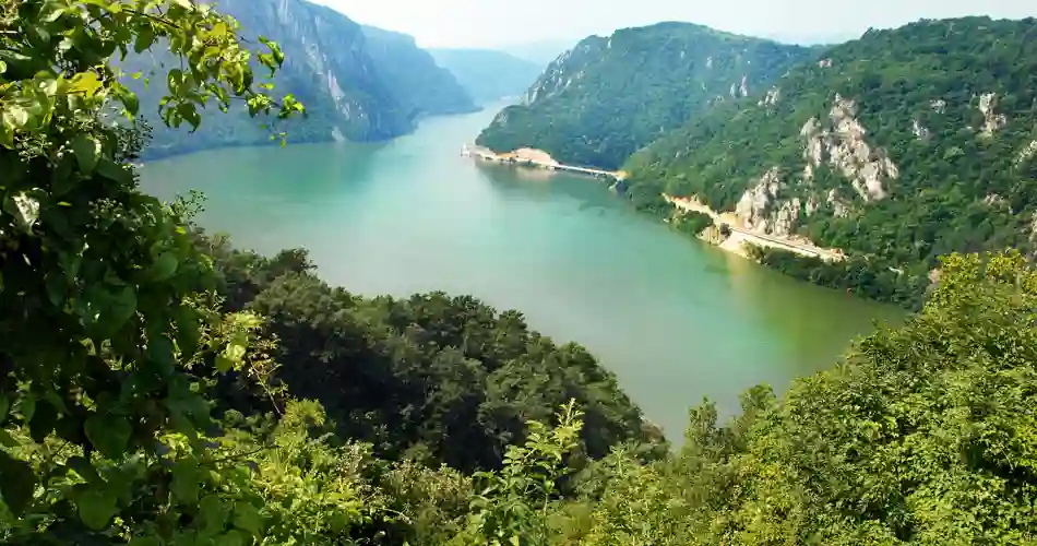 Donau ved den Serbisk-Rumænske grænse