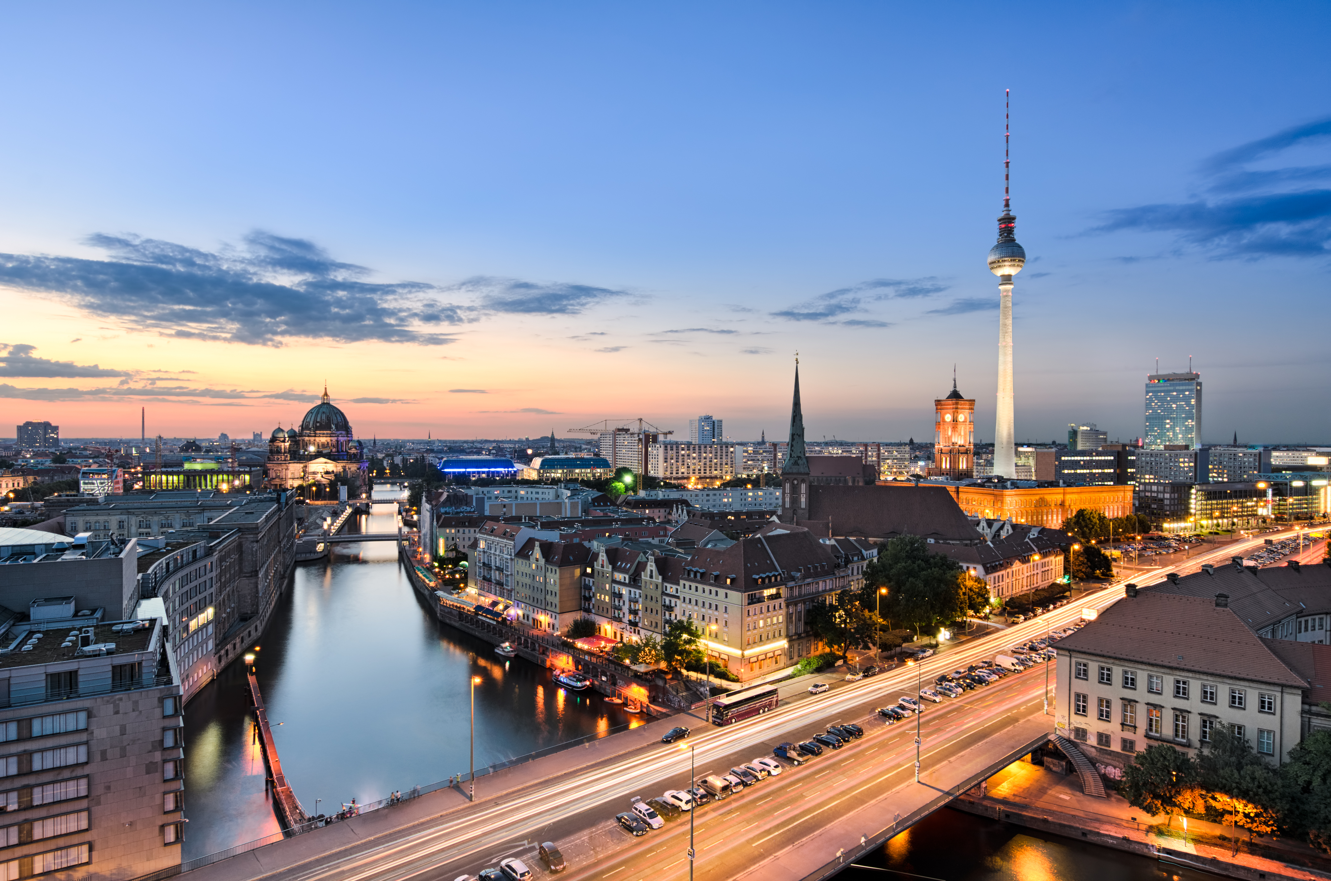 Panoramaudsigt over Berlin